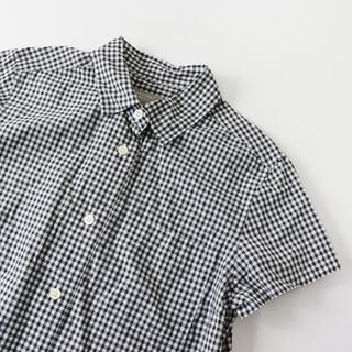 マーガレットハウエル(MARGARET HOWELL)のマーガレットハウエル MARGARET HOWELL DRY GINGHAMCHECK COTTON シャツ 2/ブラック ギンガムチェック 半袖【2400013673310】(シャツ/ブラウス(半袖/袖なし))