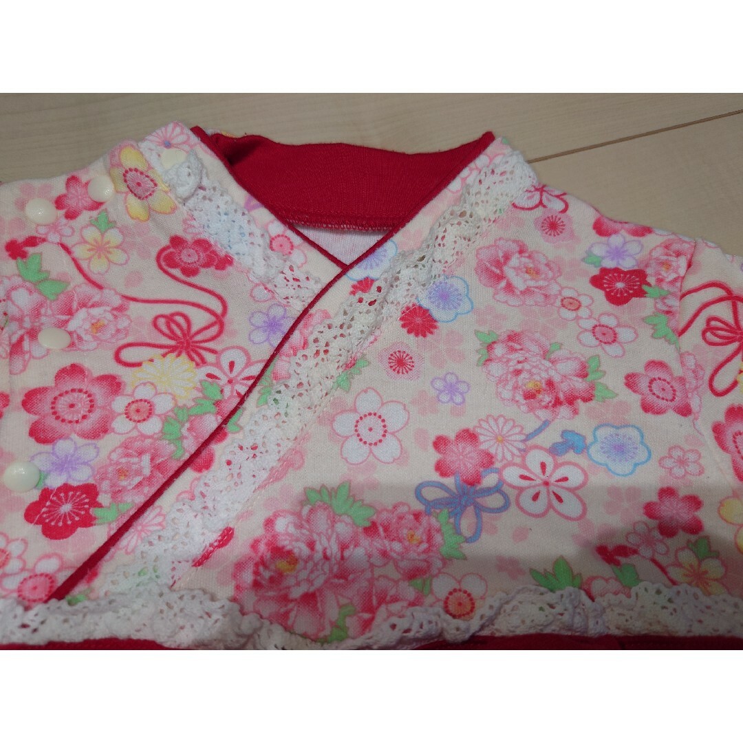 袴ロンパース　70cm キッズ/ベビー/マタニティのベビー服(~85cm)(和服/着物)の商品写真