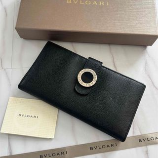 893 美品 BVLGARI ブルガリ 長財布 ラウンドファスナー