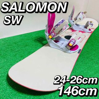 サロモン(SALOMON)のかわいい サロモン SW × kissmark スノーボード レディース 初心者(ボード)