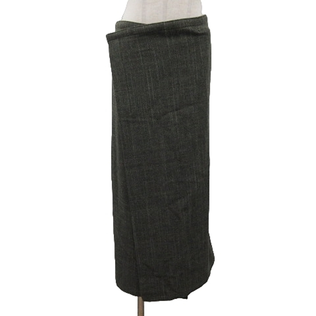 ワイズ Y's ラップスカート ツイード 2 約M グレー EC●--cmスカート丈