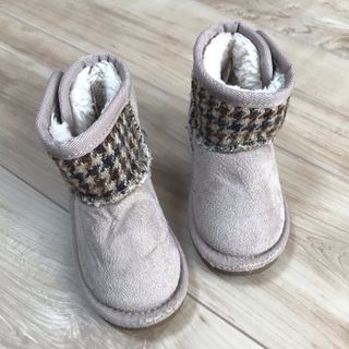 シマムラ(しまむら)のHarris Tweed  ファーブーツ  靴 ムートンブーツ ハリスツイード(ブーツ)