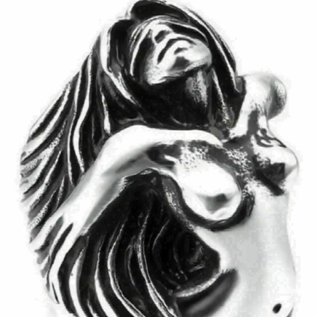 【A052】リング　メンズ　指輪　シルバー　ステンレス　女神　ビーナス　20号 メンズのアクセサリー(リング(指輪))の商品写真