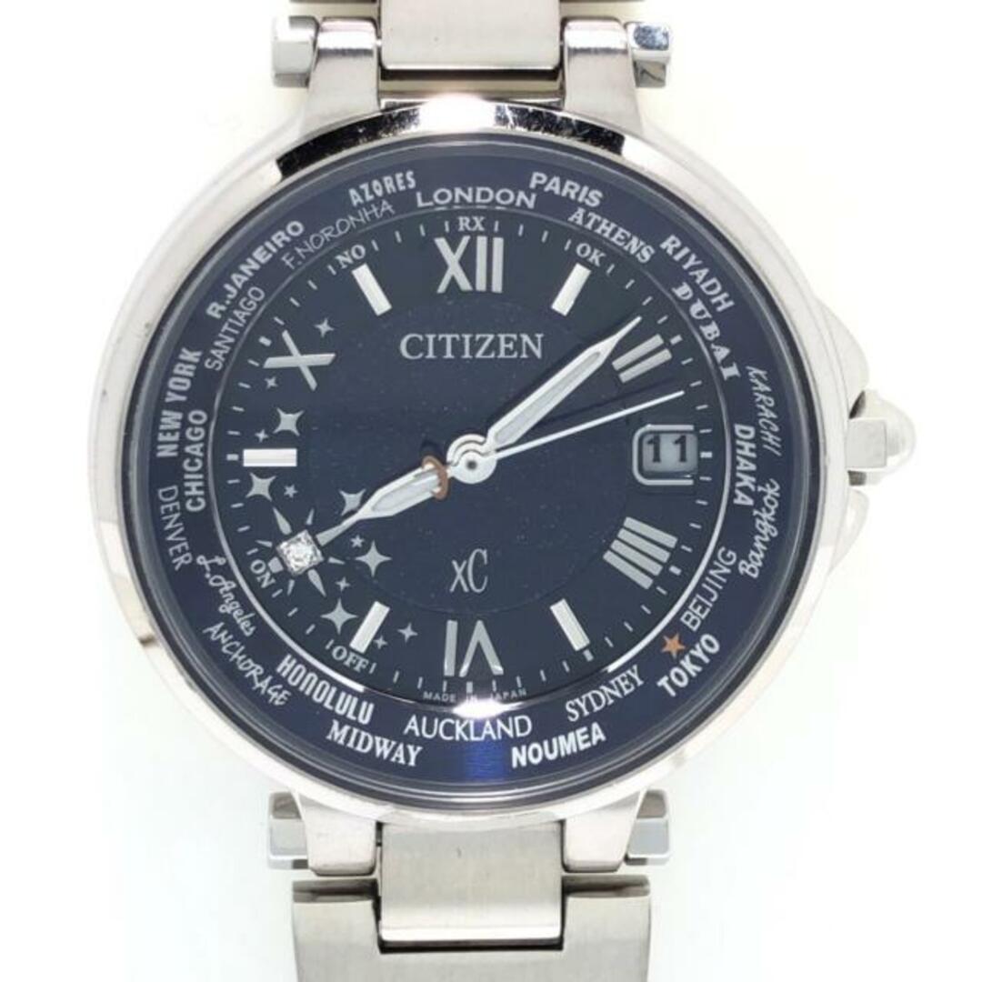 CITIZEN(シチズン)のシチズン 腕時計 XC(クロスシー) ネイビー レディースのファッション小物(腕時計)の商品写真