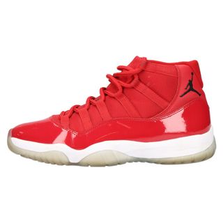 ナイキ(NIKE)のNIKE ナイキ AIR JORDAN 11 RETRO WIN LIKE 96 エアジョーダン11 レトロ ウィン ライク 96 ミドルカットスニーカーシューズ レッド US10/28cm 378037-623(スニーカー)