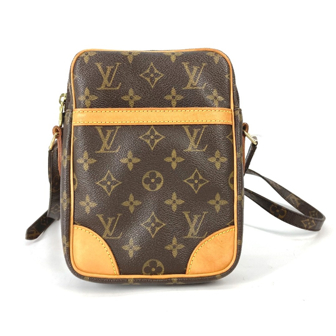 ルイヴィトン LOUIS VUITTON ダヌーブ M45266 モノグラム 斜め掛け ポシェット カバン ショルダーバッグ モノグラムキャンバス ブラウンオープンポケットx1内側