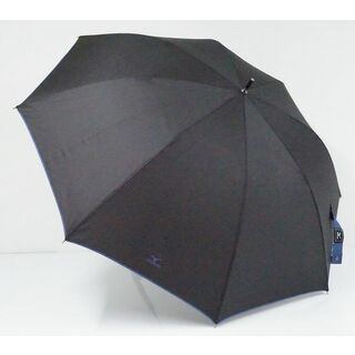 耐風傘 MIZUNO ミズノ 紳士傘 USED美品 ロゴ パイピング ブラック ジャンプ 耐風 大判 65cm C A0247