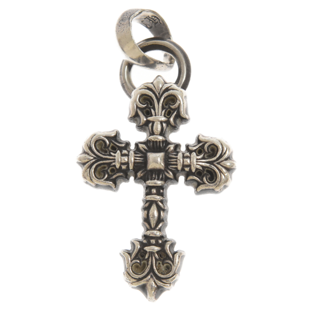 CHROME HEARTS クロムハーツ FILIG CROSS XSM W BALE フィリグリークロス XS Wベイル シルバーネックレストップ305ミリ重さ