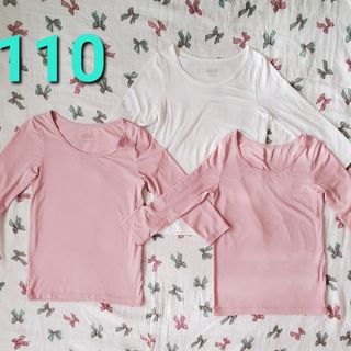 ユニクロ(UNIQLO)の110　ヒートテック3枚セット　ユニクロ(下着)