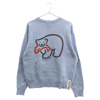 ヒューマンメイド(HUMAN MADE)のHUMAN MADE ヒューマンメイド Polar Bear Sweat Shirt ポーラーベアシロクマプリントスウェットシャツ トレーナー ブルー(スウェット)