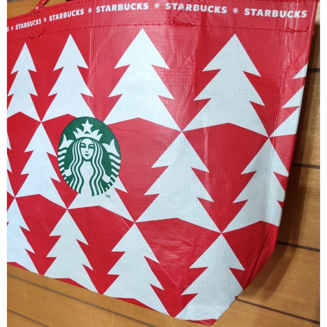 Starbucks(スターバックス)のスターバックス ★ 2022 ホリデー ショッパー エコバッグ レッド★韓国 レディースのバッグ(エコバッグ)の商品写真