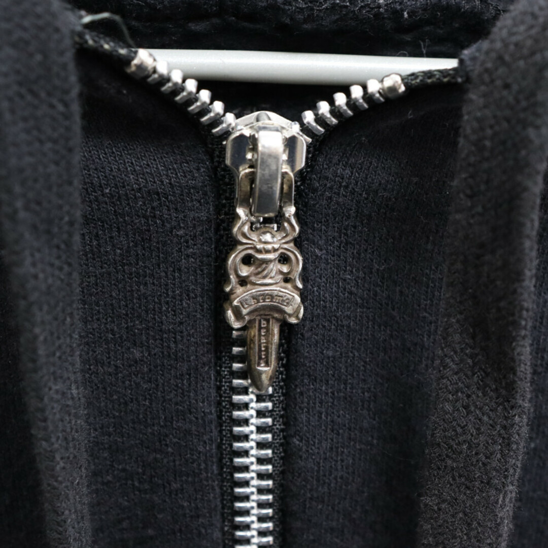 Chrome Hearts(クロムハーツ)のCHROME HEARTS クロムハーツ クロスパッチショート丈ジップアップパーカー レディース レディースのトップス(パーカー)の商品写真