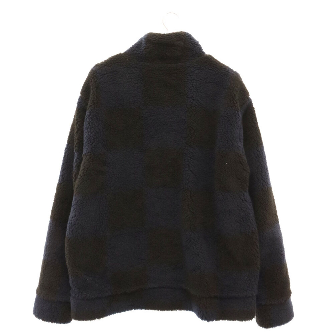 LOUIS VUITTON(ルイヴィトン)のLOUIS VUITTON ルイヴィトン 22SS×NIGO JACQUARD DAMIER FLEECE JACKET RM221M LZ8 HMY05W ニゴー ロゴジャガード フリースジャケット ブルゾン ネイビー メンズのジャケット/アウター(フライトジャケット)の商品写真