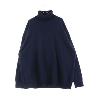 ドリスヴァンノッテン(DRIES VAN NOTEN)のDRIES VAN NOTEN ドリスヴァンノッテン 21AW オーバーサイズタートルネックニット長袖セーター ネイビー 71-02-14-02007(ニット/セーター)