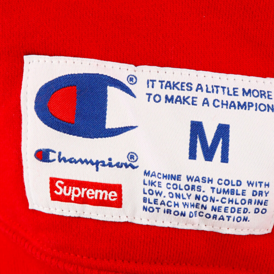 Supreme(シュプリーム)のSUPREME シュプリーム 19SS×champion Outline Hooded Sweatshirt アウトライン ロゴ刺繍 プルオーバーパーカー レッド メンズのトップス(パーカー)の商品写真