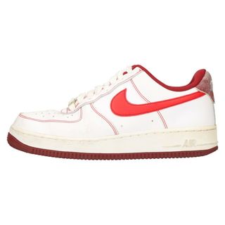 ナイキ(NIKE)のNIKE ナイキ AIR FORCE 1 LOW FIRST USE エアフォースワン ファーストユーズ ローカットスニーカー ホワイト/レッド DA8478-101 US8.5/26.5.cm(スニーカー)