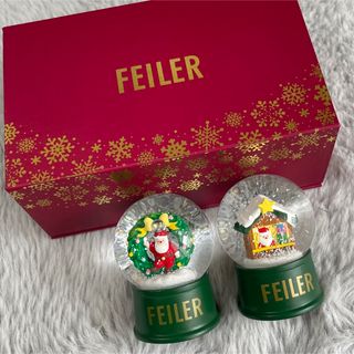 フェイラー(FEILER)のフェイラー　スノードーム　クリスマス　2個セット　新品未使用(置物)