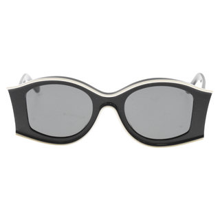ロエベ(LOEWE)のLOEWE ロエベ ×Paula's Ibiza パウラズイビザ バタフライフレーム サングラス アイウェア 眼鏡 ブラック/ホワイト LW40047U(サングラス/メガネ)