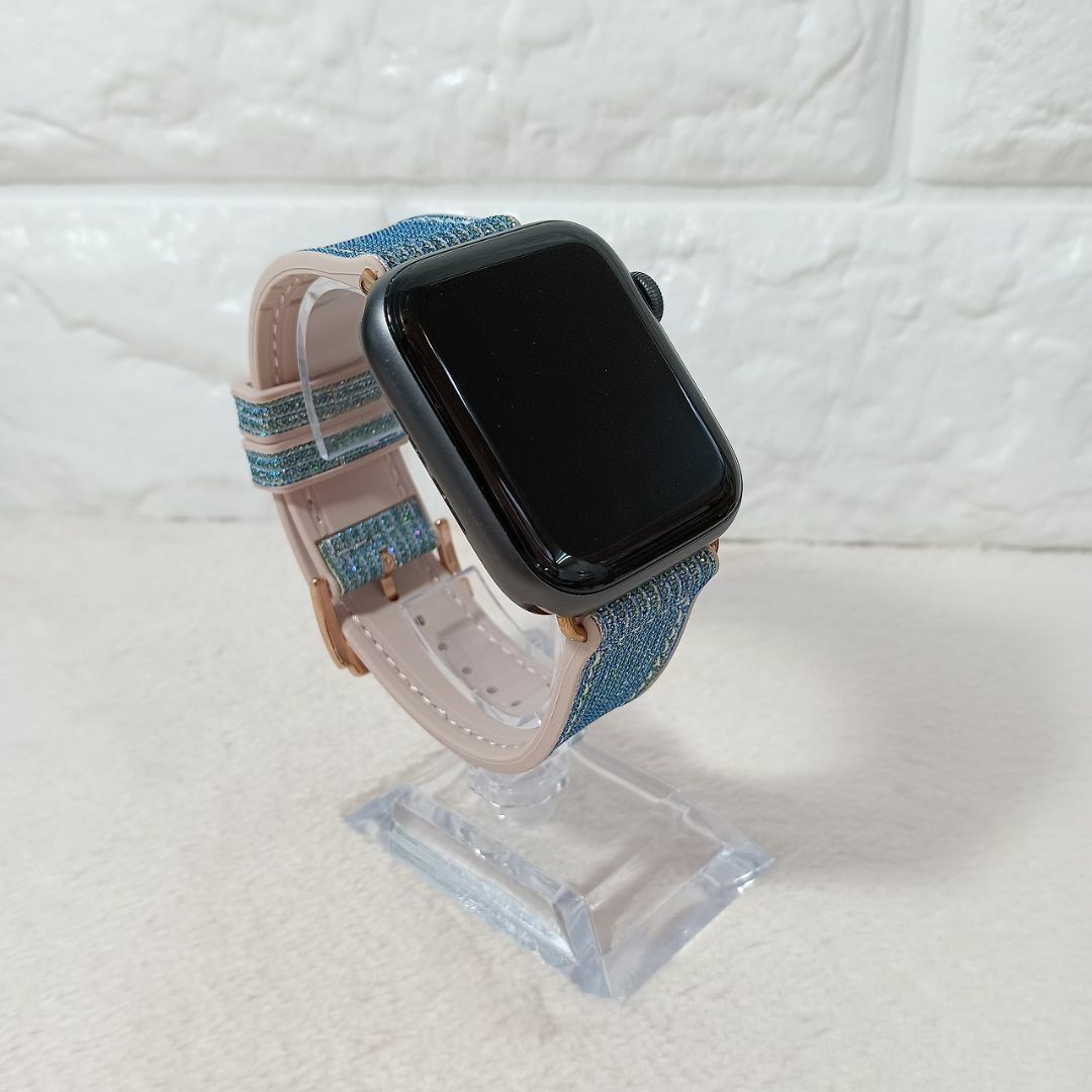 アップルウォッチ キラキ シリコン ラメ applewatch バンド ベルト レディースのファッション小物(腕時計)の商品写真