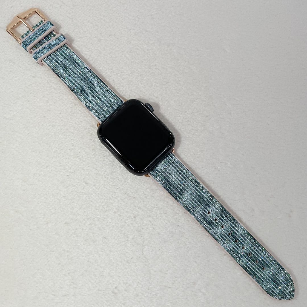 アップルウォッチ キラキ シリコン ラメ applewatch バンド ベルト レディースのファッション小物(腕時計)の商品写真