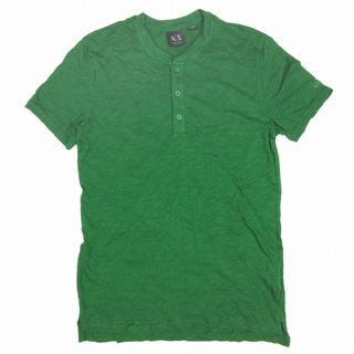 アルマーニエクスチェンジ(ARMANI EXCHANGE)の美品 14SS アルマーニエクスチェンジ A/X ヘンリーネック トップス M(Tシャツ/カットソー(半袖/袖なし))