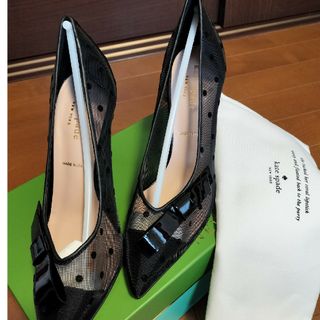 ケイトスペードニューヨーク(kate spade new york)の新品　ケイト・スペードニューヨーク　リボンドットパンプス(ハイヒール/パンプス)