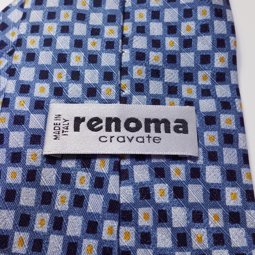 RENOMA(レノマ)のレノマ ネクタイ メンズ renoma 古着 ライトネイビー LQ2 メンズのファッション小物(ネクタイ)の商品写真