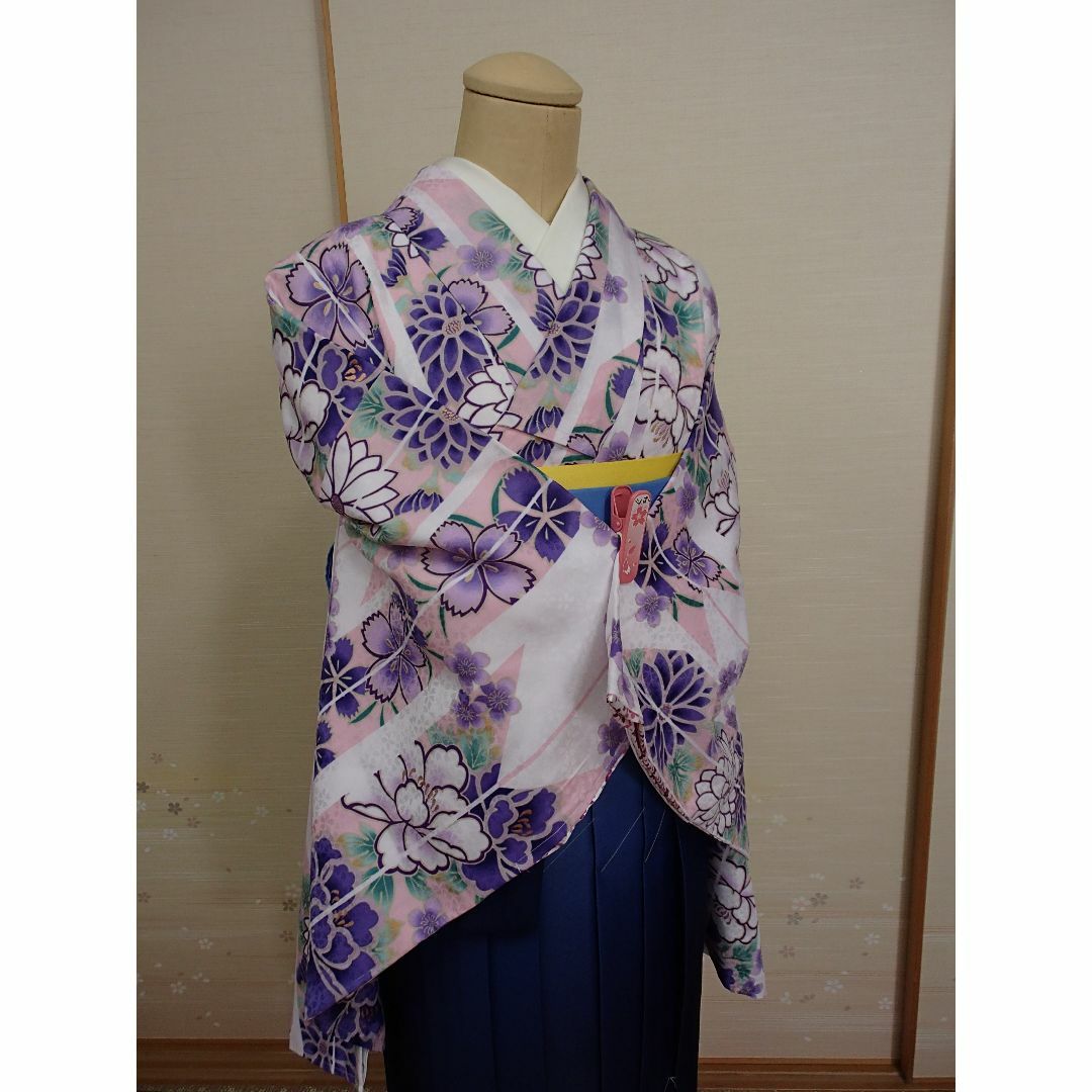 新品 卒業式 二尺袖着物 袴 3点セット 新品 卒業式 二尺袖着物 袴 3点セット