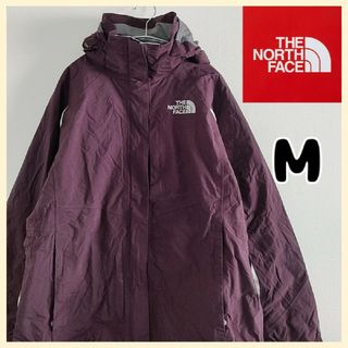 ザノースフェイス(THE NORTH FACE)のノースフェイス　マウンテンライトジャケット　ワインレッド　Mサイズ　US古着(ブルゾン)