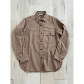 オーラリー(AURALEE)のAURALEE CAMELWOOL SHIRTS オーラリーキャメルウールシャツ(シャツ/ブラウス(長袖/七分))