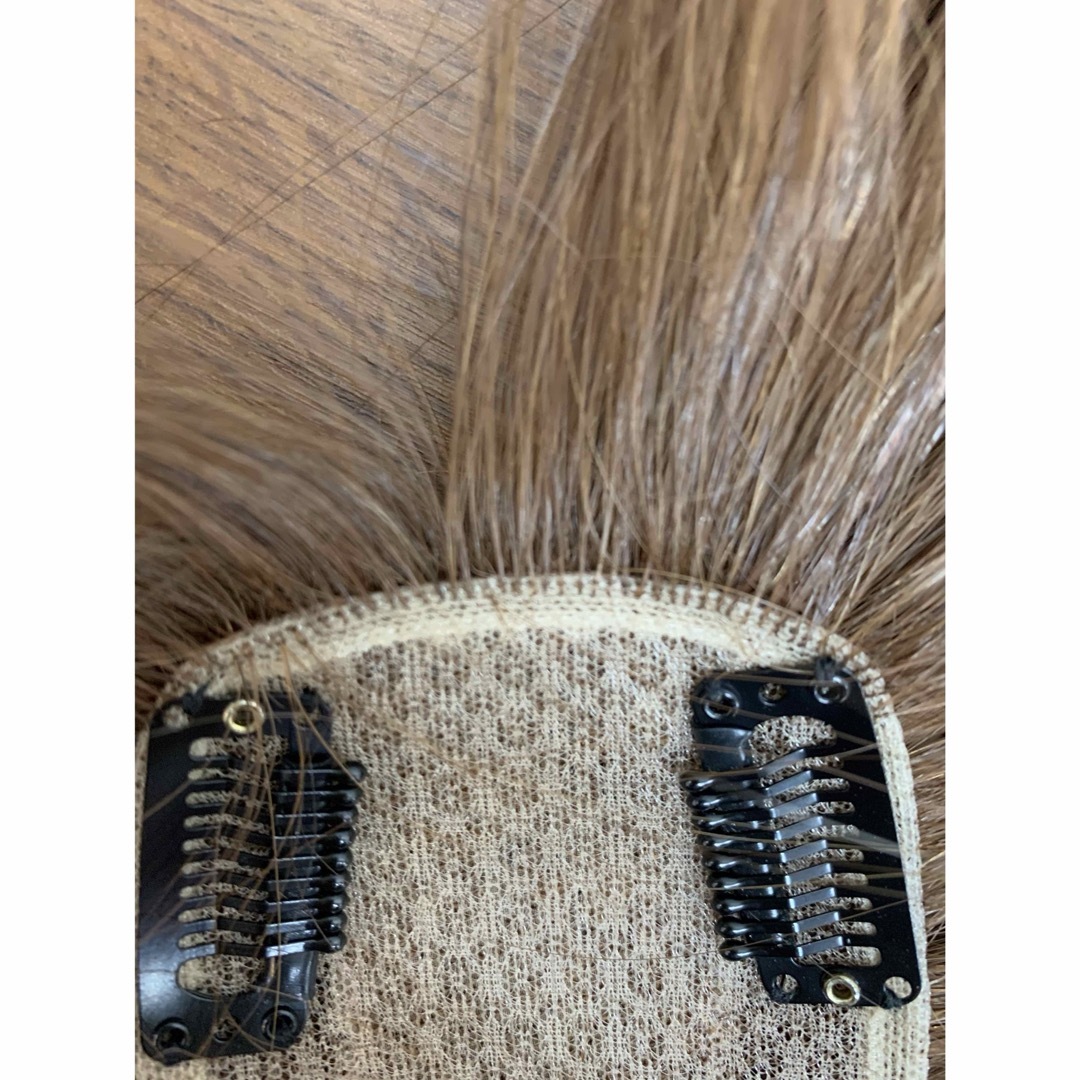 ロング　部分ウィッグ　ブラウン　ミックス毛　お手軽 レディースのウィッグ/エクステ(ロングストレート)の商品写真