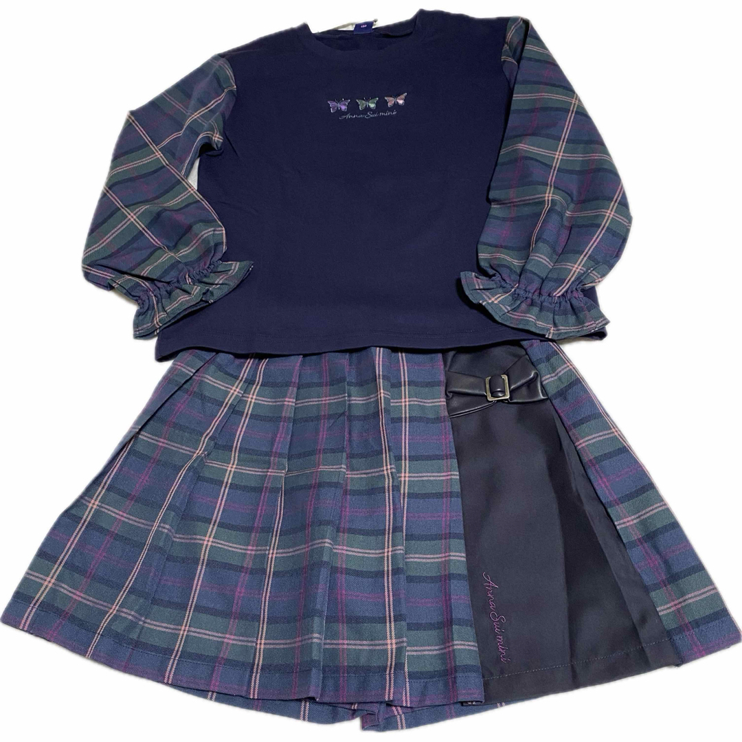 ANNA SUI mini(アナスイミニ)のアナスイミニセットアップ150センチ新品 キッズ/ベビー/マタニティのキッズ服女の子用(90cm~)(スカート)の商品写真