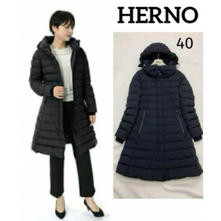 HERNO - ヘルノHERNO ノーカラーダウンジャケット 40の通販 by さくら8