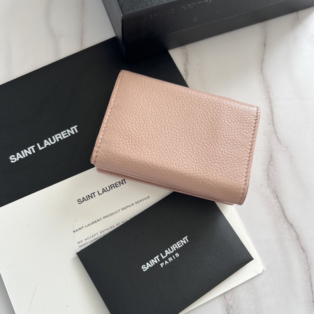 財布極上美品 saintlaurent イヴサンローラン 3つ折り財布