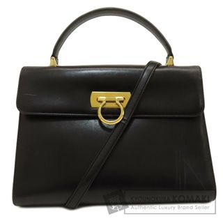 サルヴァトーレフェラガモ(Salvatore Ferragamo)のSalvatore Ferragamo ガンチーニ金具 ハンドバッグ レザー レディース(ハンドバッグ)