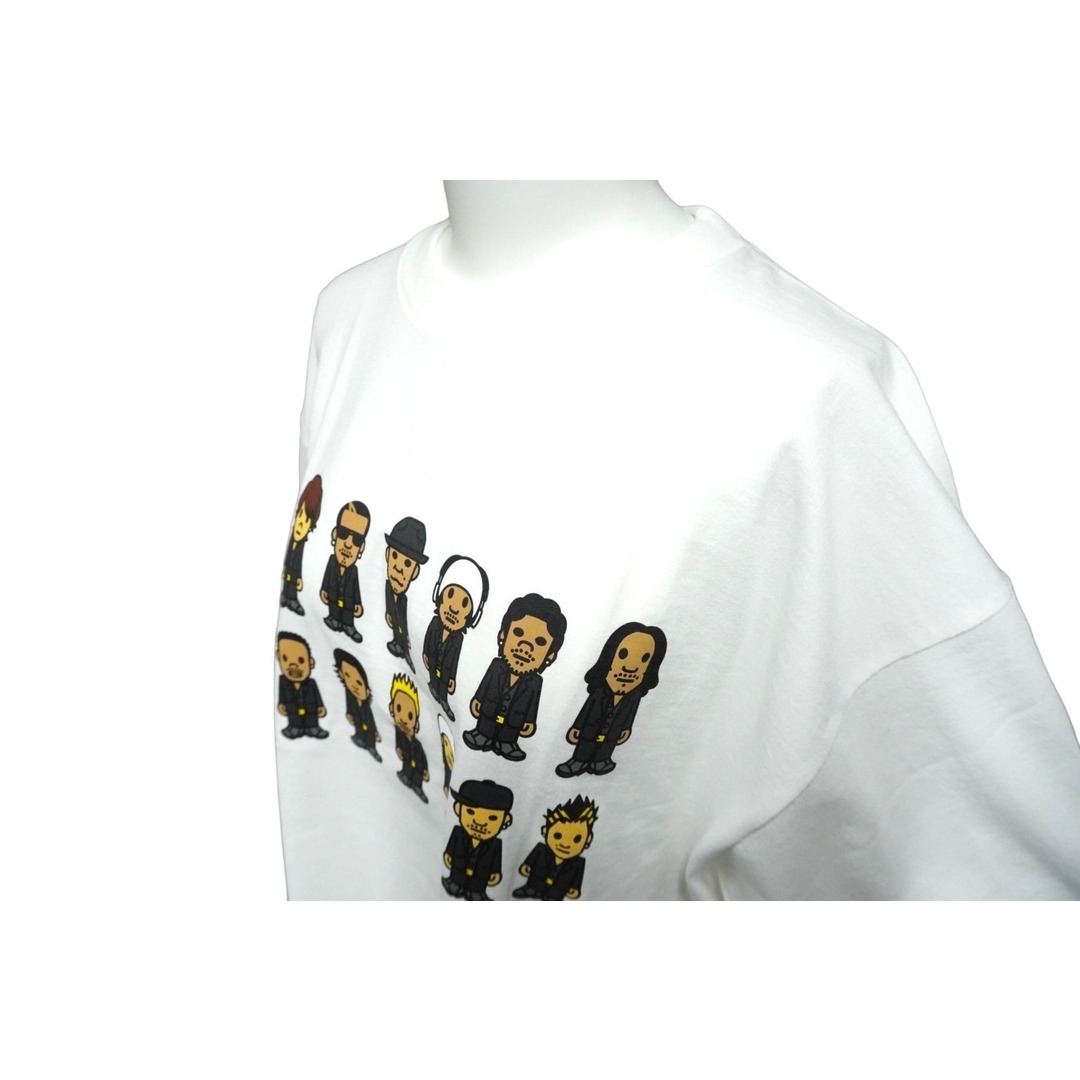 A BATHING APE(アベイシングエイプ)の新品未使用 A BATHING APE EXILE アベイシングエイプ×エグザイル 半袖Ｔシャツ EID-002 ホワイト ブラウン サイズL 58743 レディースのトップス(Tシャツ(半袖/袖なし))の商品写真