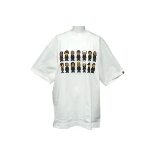 アベイシングエイプ(A BATHING APE)の新品未使用 A BATHING APE EXILE アベイシングエイプ×エグザイル 半袖Ｔシャツ EID-002 ホワイト ブラウン サイズL 58743(Tシャツ(半袖/袖なし))