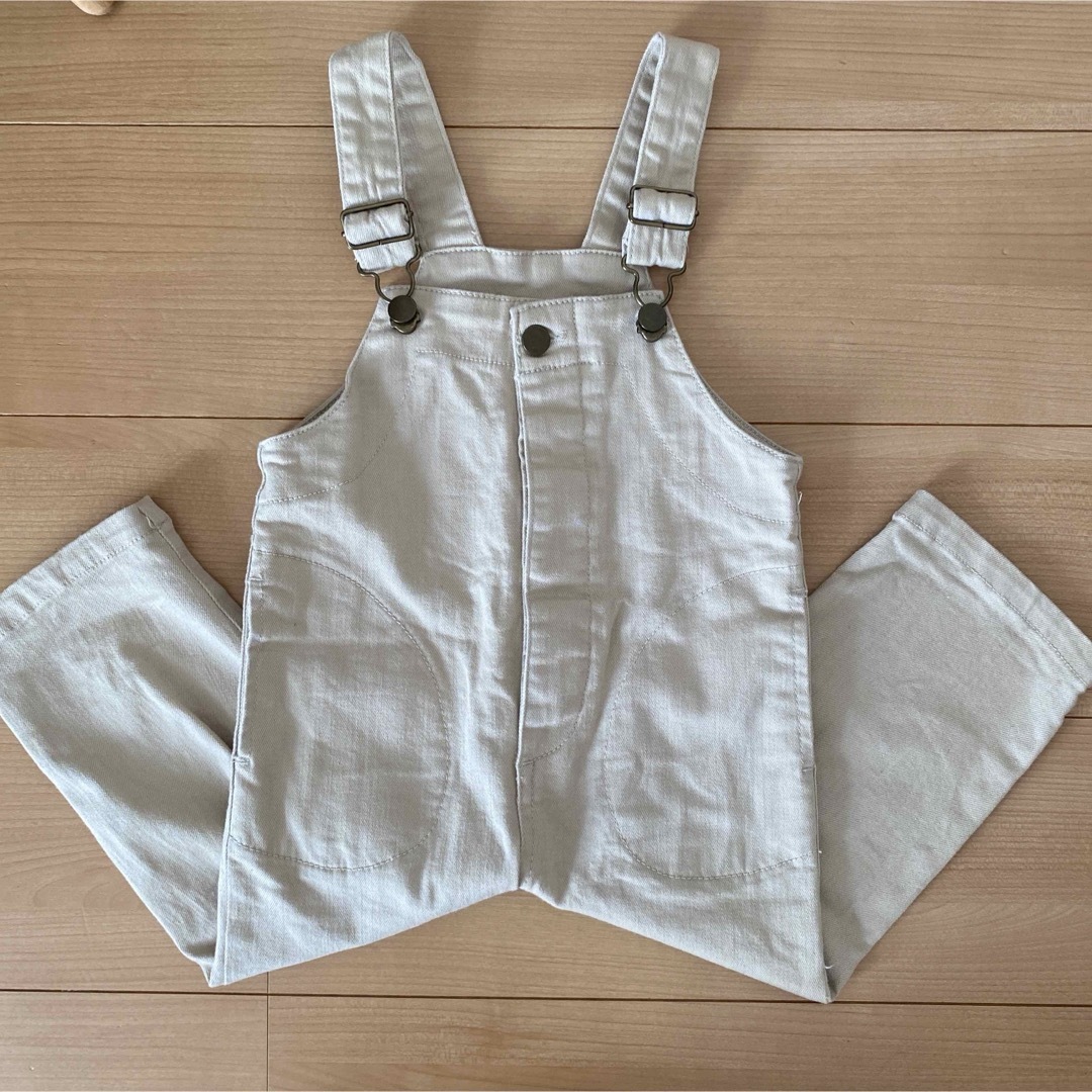 petit main(プティマイン)のサロペット、オーバーオール　90 ベージュ キッズ/ベビー/マタニティのキッズ服男の子用(90cm~)(パンツ/スパッツ)の商品写真