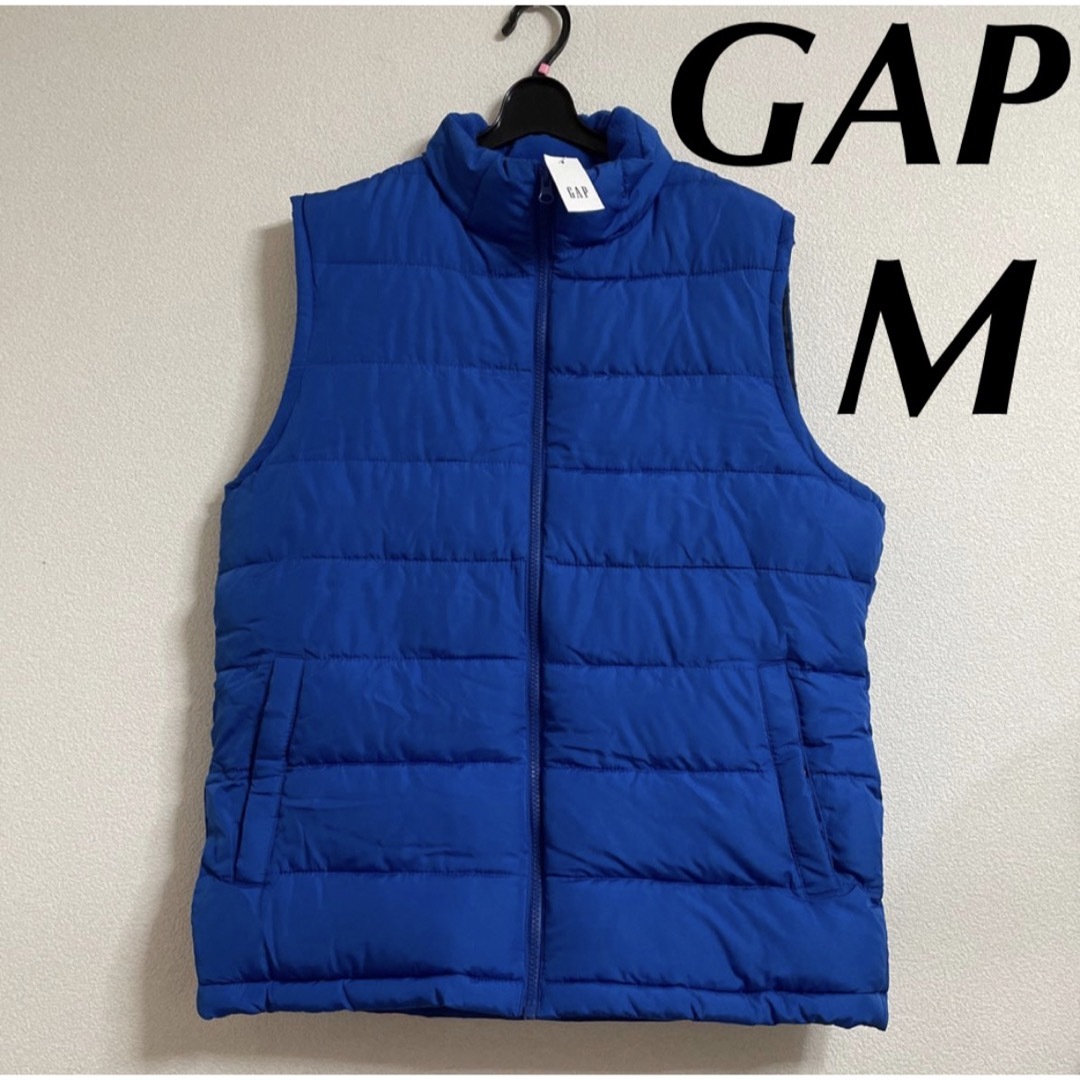 GAP(ギャップ)の新品 難あり 5900円 GAP アウター ベスト M ブルー タグ付き 未使用 メンズのジャケット/アウター(ダウンベスト)の商品写真