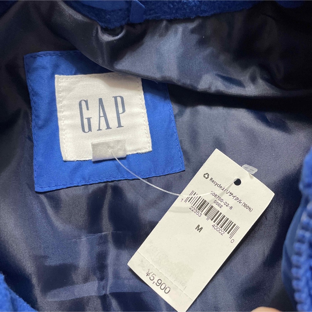 GAP(ギャップ)の新品 難あり 5900円 GAP アウター ベスト M ブルー タグ付き 未使用 メンズのジャケット/アウター(ダウンベスト)の商品写真