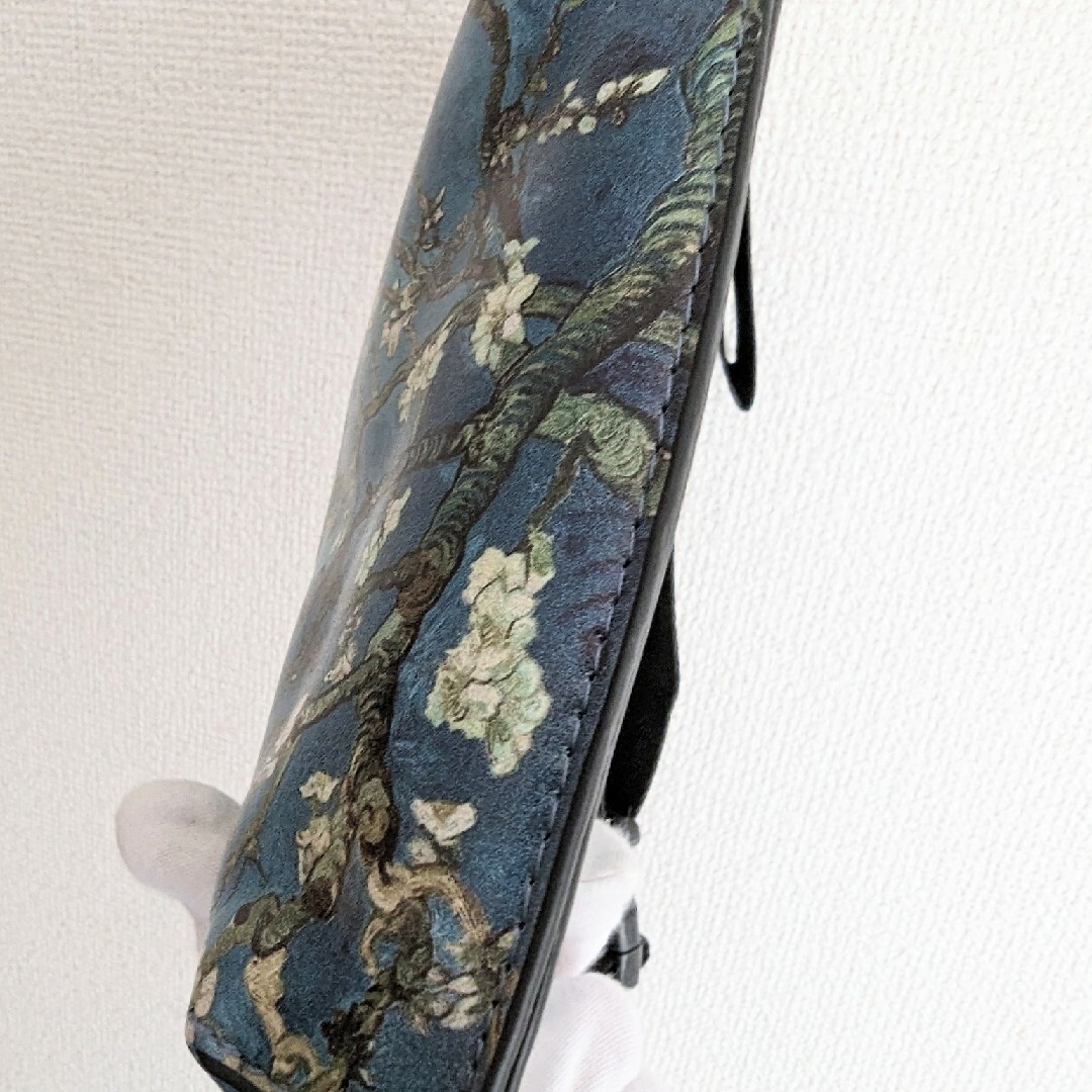 ウエストポーチ　ボディバッグ　名画　ゴッホ　花咲くアーモンドの枝　ヒップバッグ メンズのバッグ(ウエストポーチ)の商品写真