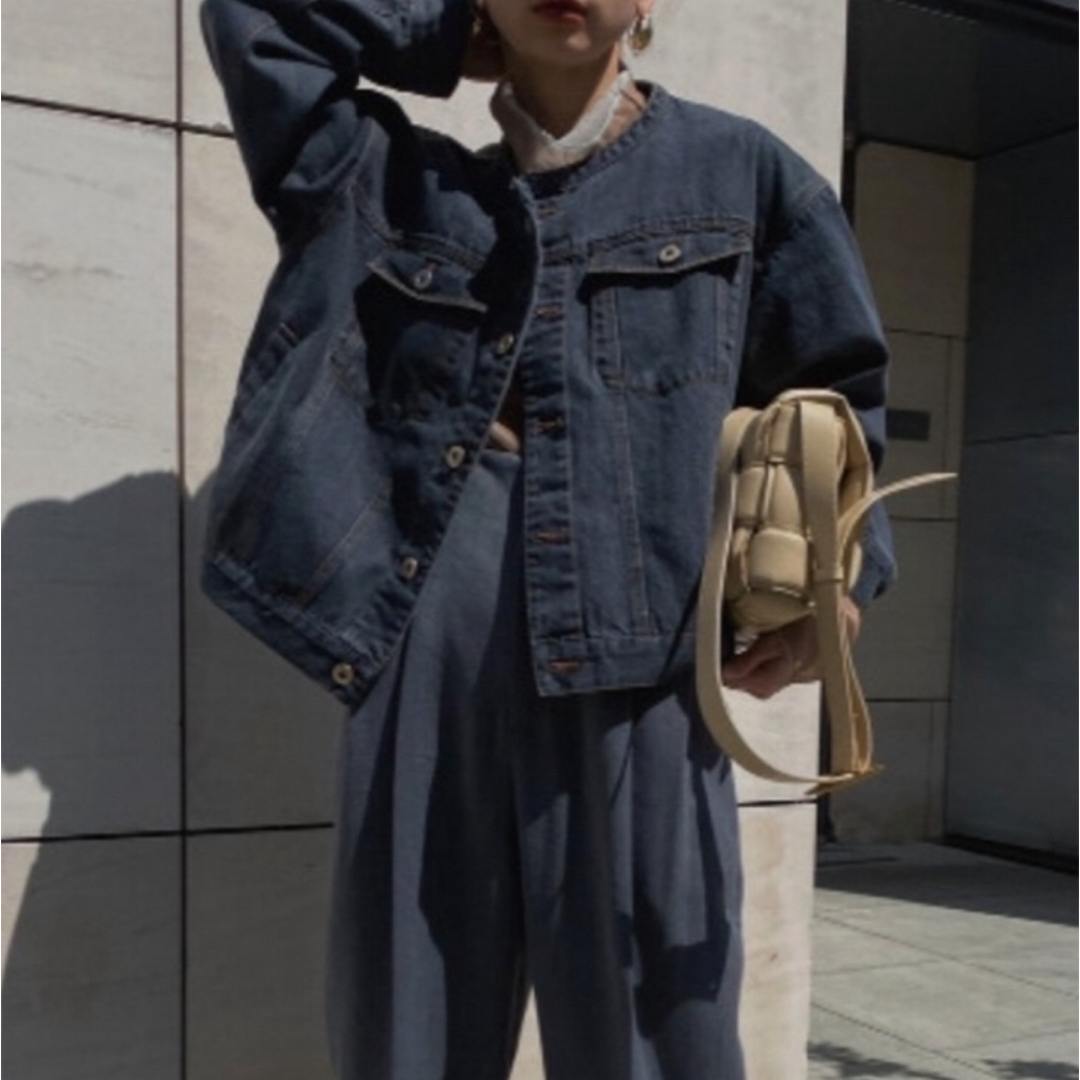 Ameri VINTAGE(アメリヴィンテージ)のameri  3WAY DENIM LAYERED TRENCH レディースのジャケット/アウター(トレンチコート)の商品写真