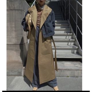 ameri  3WAY DENIM LAYERED TRENCH