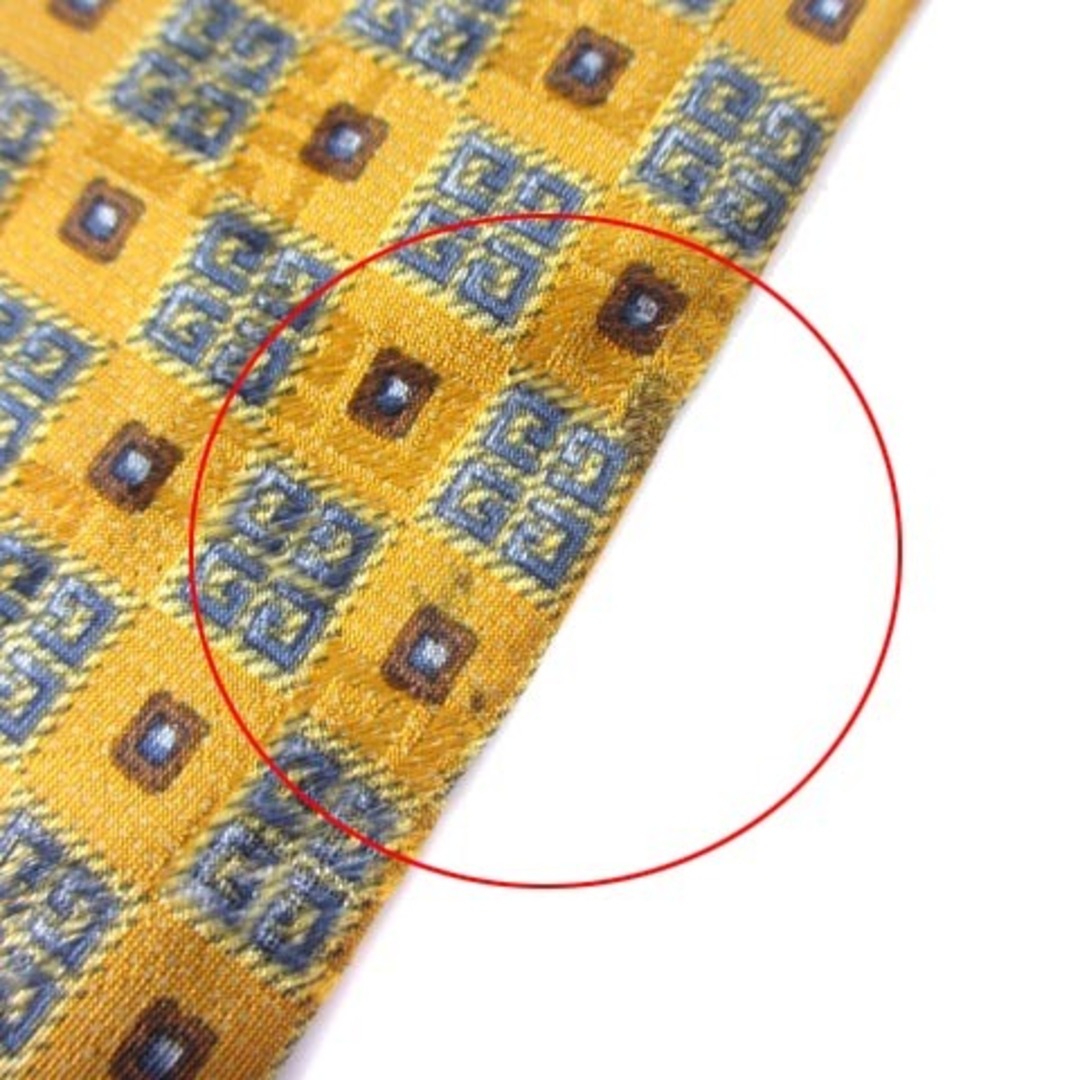 GIVENCHY(ジバンシィ)のジバンシィ ネクタイ Gロゴ レギュラータイ 総柄 シルク100％ 黄 メンズのファッション小物(ネクタイ)の商品写真