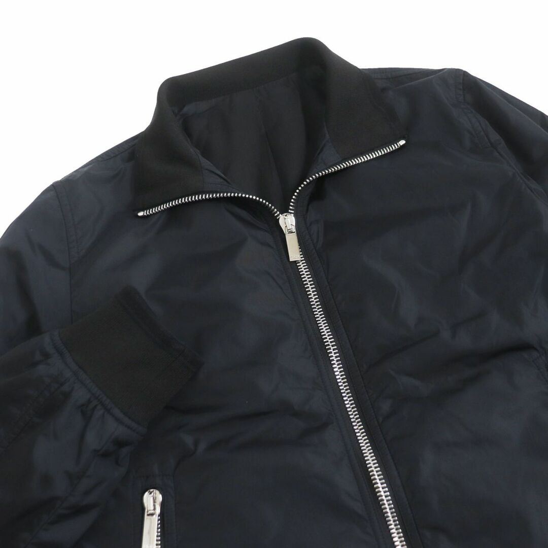 DIOR HOMME(ディオールオム)の美品□DIOR/ディオール オム 863C418M3830 BEE シルバー金具 WZIP 中綿入り MA-1/ボンバージャケット/ブルゾン ネイビー 46 伊製 正規品 メンズのジャケット/アウター(その他)の商品写真