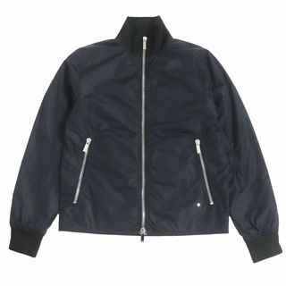 ディオールオム(DIOR HOMME)の美品□DIOR/ディオール オム 863C418M3830 BEE シルバー金具 WZIP 中綿入り MA-1/ボンバージャケット/ブルゾン ネイビー 46 伊製 正規品(その他)