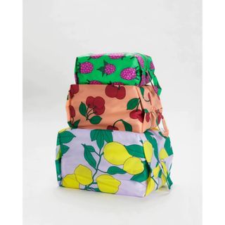 バグゥ(BAGGU)の【BAGGU】3D Zip Set サンシャインフルーツ(ポーチ)