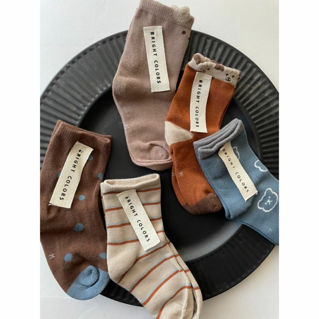 こども ビームス(コドモビームス)のkids socks  5piece　　ベビーソックス　赤ちゃん靴下　キッズ靴下 キッズ/ベビー/マタニティのこども用ファッション小物(靴下/タイツ)の商品写真