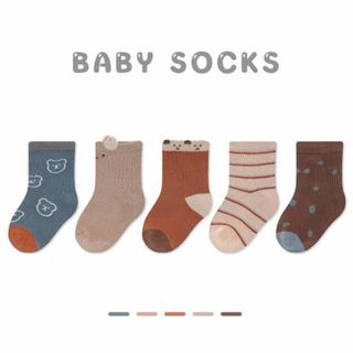 コドモビームス(こども ビームス)のkids socks  5piece　　ベビーソックス　赤ちゃん靴下　キッズ靴下(靴下/タイツ)