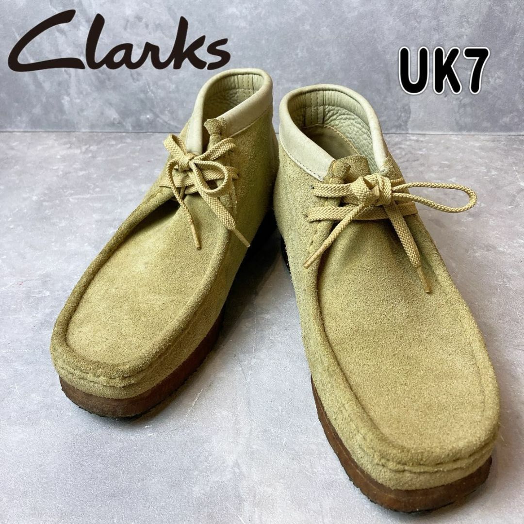 Clarks(クラークス)のCLARKS クラークス ワラビーブーツ　スエード ブーツ　UK7 25㎝ メンズの靴/シューズ(ブーツ)の商品写真
